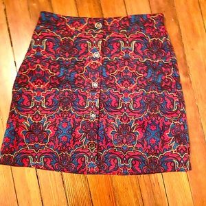 Colorful vintage mini skirt